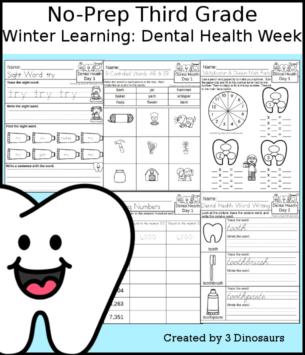 dental health month worksheet