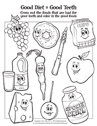 dental health worksheet for kindergarten