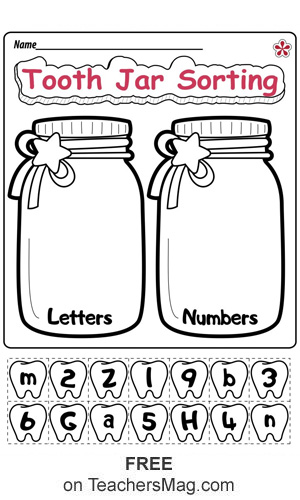 dental health worksheet for toddlers