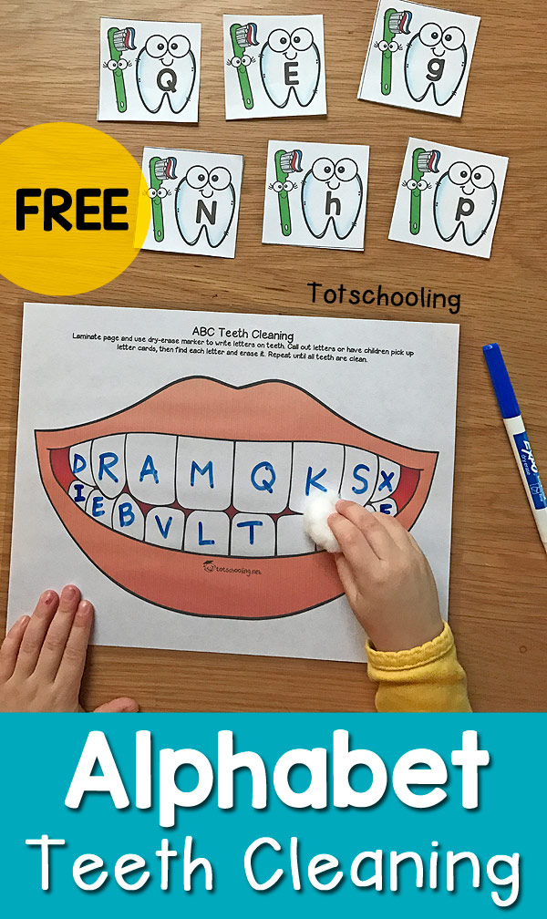 dental health worksheet for toddlers