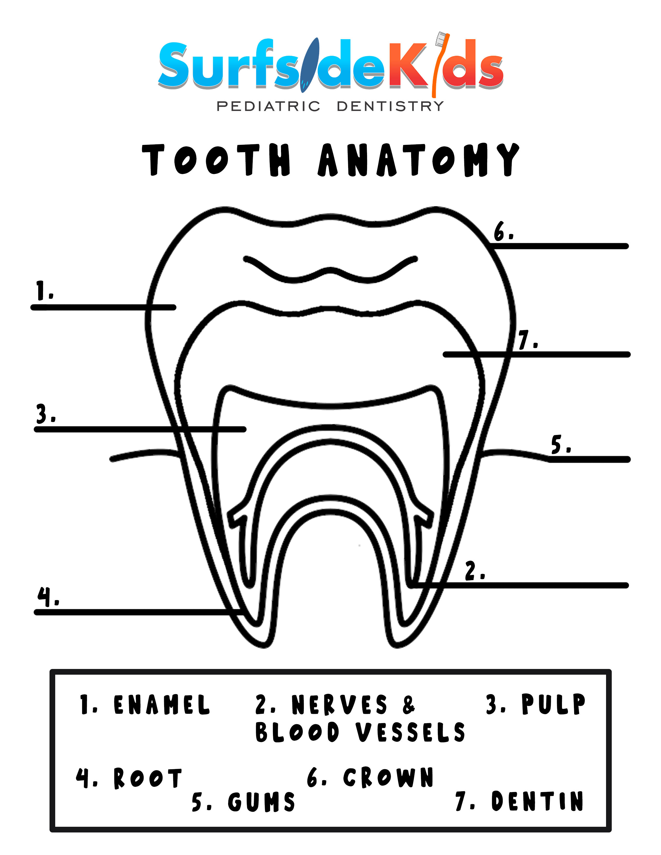 dental health worksheet for toddlers