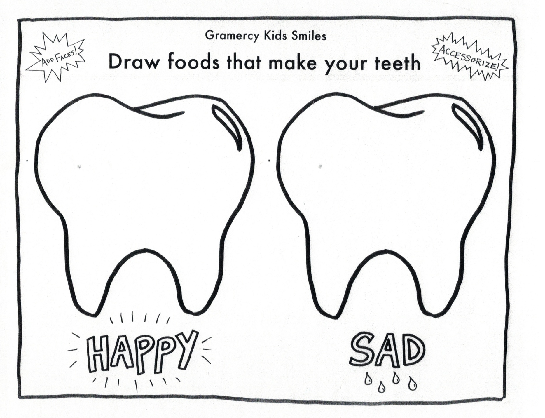dental health worksheet