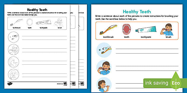 dental health worksheet