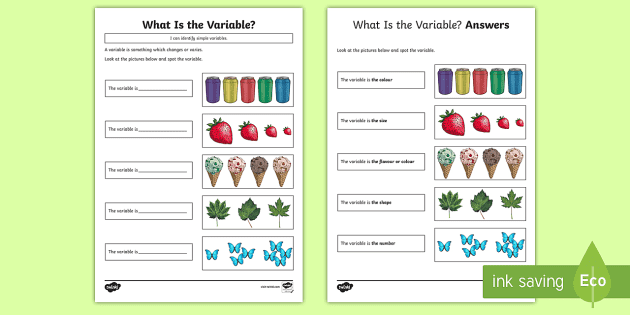 dependent independent variables worksheet
