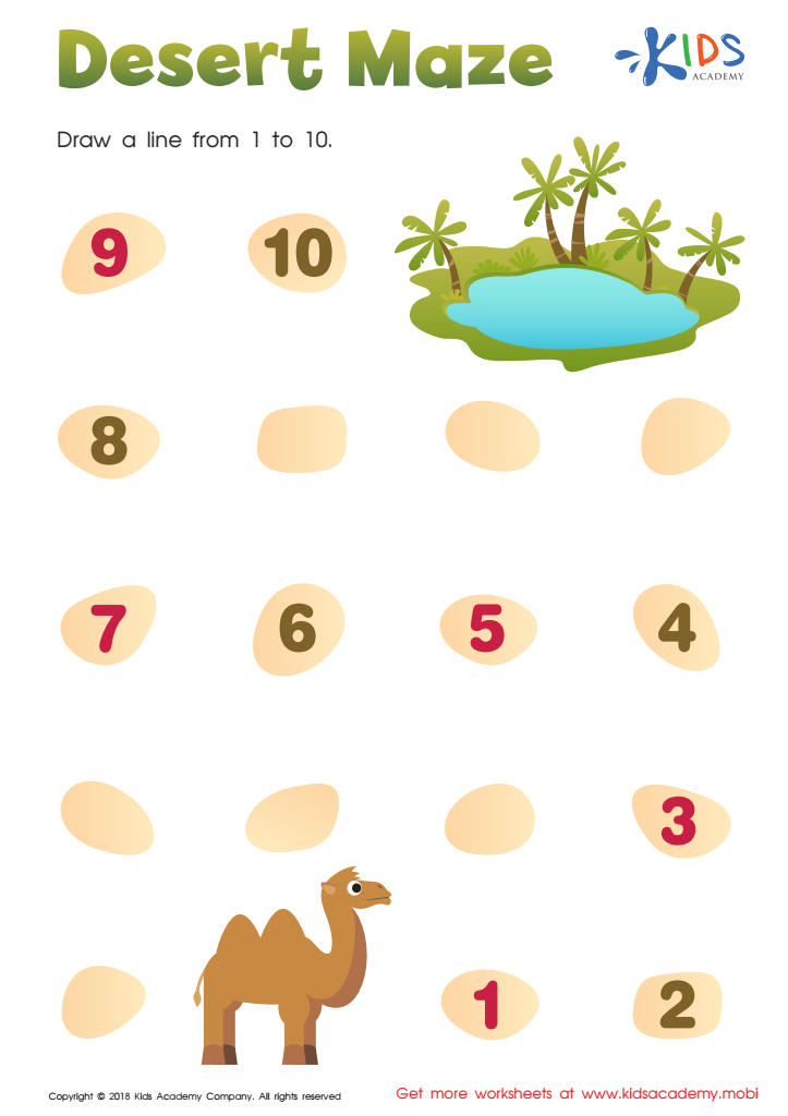 desert worksheet for kids
