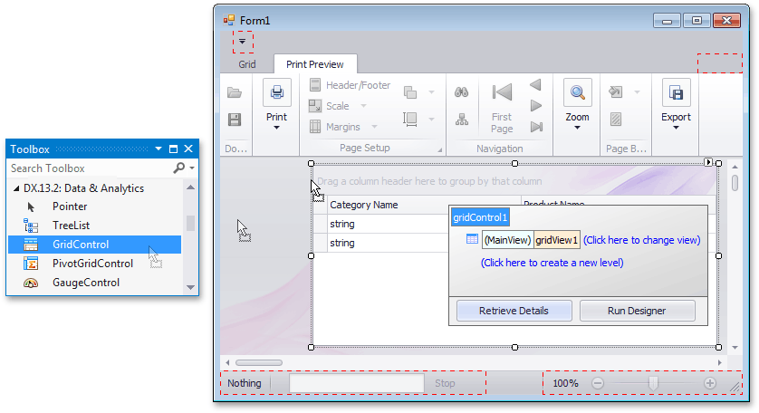 How to: Use the PrintableComponentLink to Print DevExpress ...
