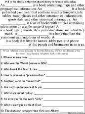 Dewey Decimal System Worksheets: EnchantedLearning.com