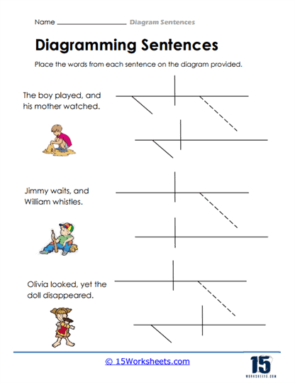 Diagramming Sentences Worksheets - 15 Worksheets Library