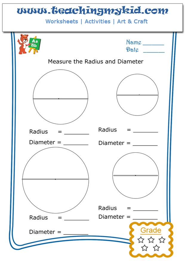 Measure the Radius &  Diameter Archives - Teaching My Kid