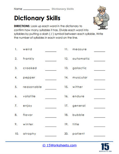 Dictionary Skills Worksheets - 15 Worksheets Library