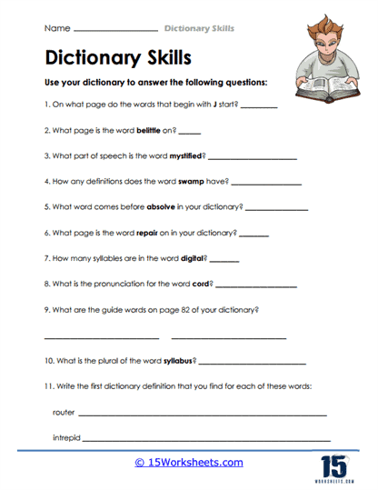 Dictionary Skills Worksheets - 15 Worksheets Library