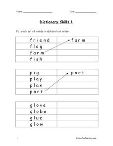 Dictionary Skills Lesson Plans &  Worksheets | Lesson Planet