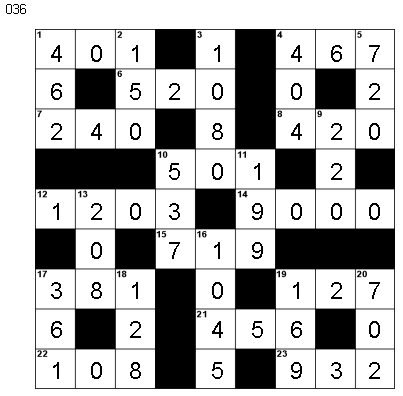 Math Cross Puzzle | Education World
