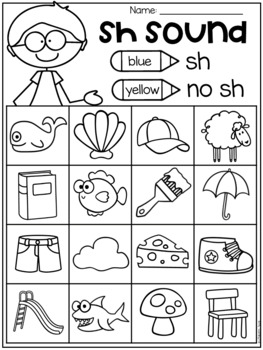 Free Digraph Worksheets - ch, th, sh by My Teaching Pal worksheets library