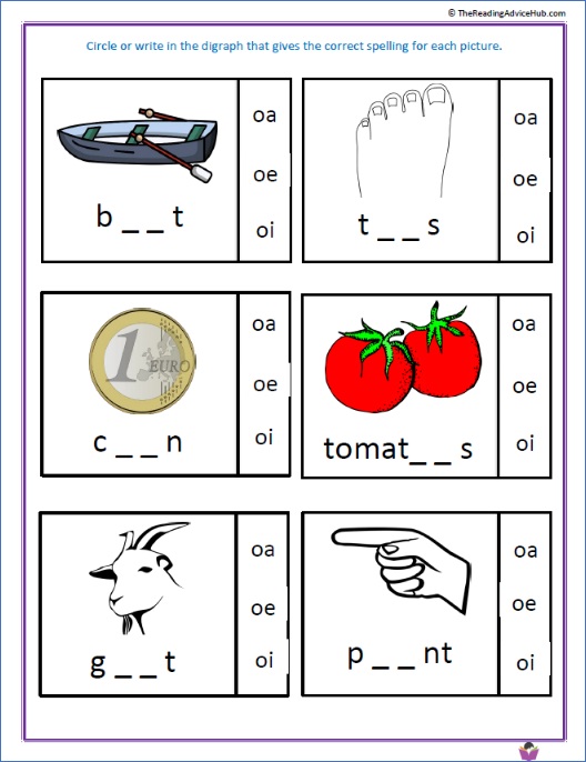 Free Digraph Worksheets - thereadingadvicehub