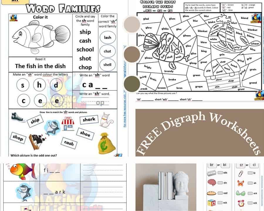 Free Printable Digraph WorksheetsMaking English Fun
