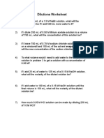 Dilutions Worksheet | Download Free PDF | Molar Concentration ...