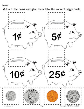 14 FREE Money Worksheets &  Printables