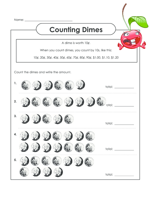 dime worksheet