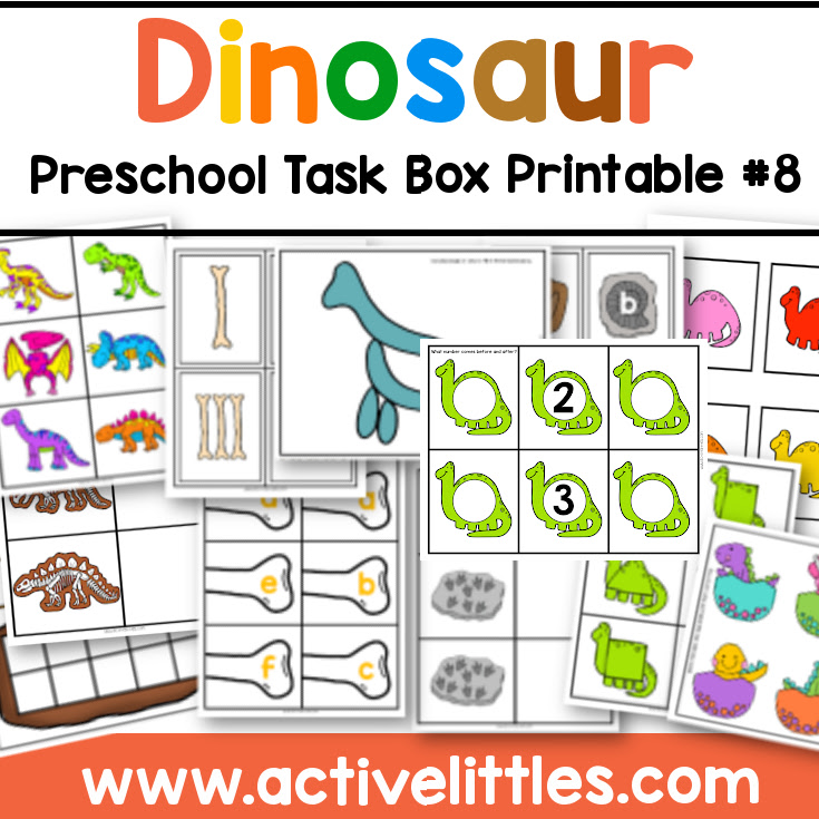 Dinosaur Worksheets for Preschool - Active Littles