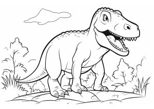 Dinosaurs Free printable Coloring pages for kids