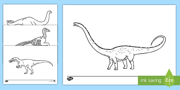 dinosaur coloring worksheet