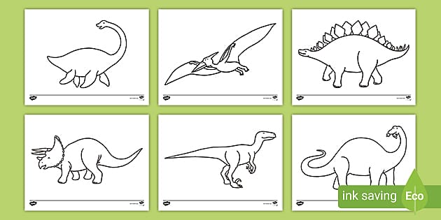 Dinosaur Coloring Pages for Kids | Twinkl USA (teacher made)