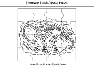 dinosaur fossil worksheet