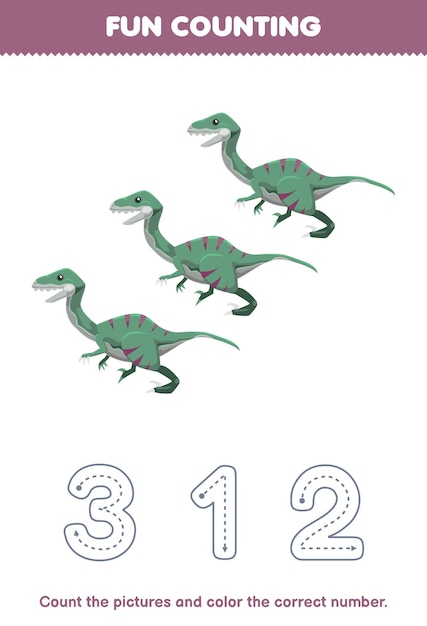 Premium Vector | Education game for children count the pictures ...