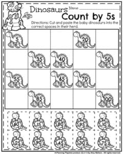 dinosaur worksheet for 1st grade