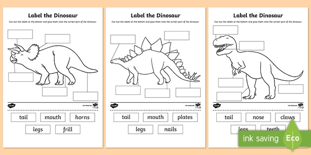 dinosaur worksheet for kids