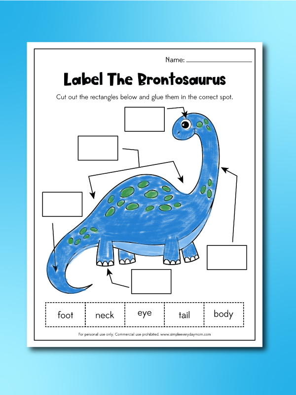 Free Printable Dinosaur Worksheets For Kids