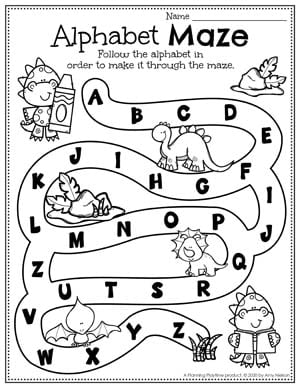 Dinosaur Worksheets for Preschool - Planning Playtime