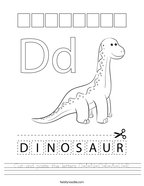 dinosaurs worksheet for preschool