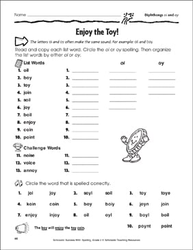 Diphthongs Phonics Worksheets, Games, Activities, Practice ...