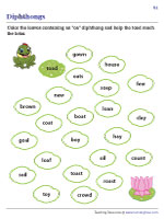 dipthong worksheet