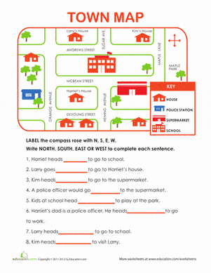 FREE Printable Learning Directions Worksheet