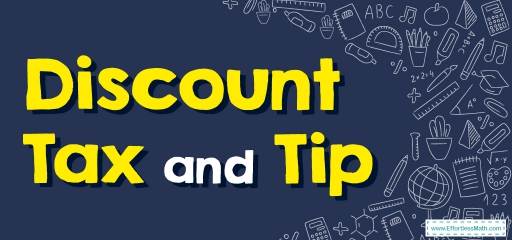 discount and tax worksheet