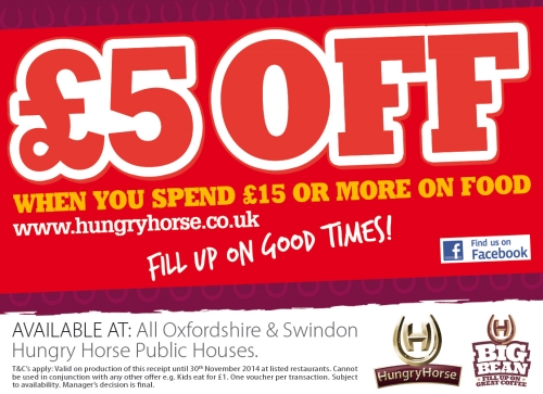 Hungry Horse Use Till Receipt Voucher To Drive Footfall - Access Point