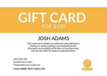 Create Vouchers: Launch Your Mobile Dent Repair Business in Seconds!