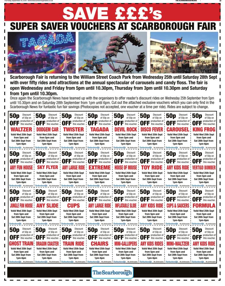 discount vouchers scarborough