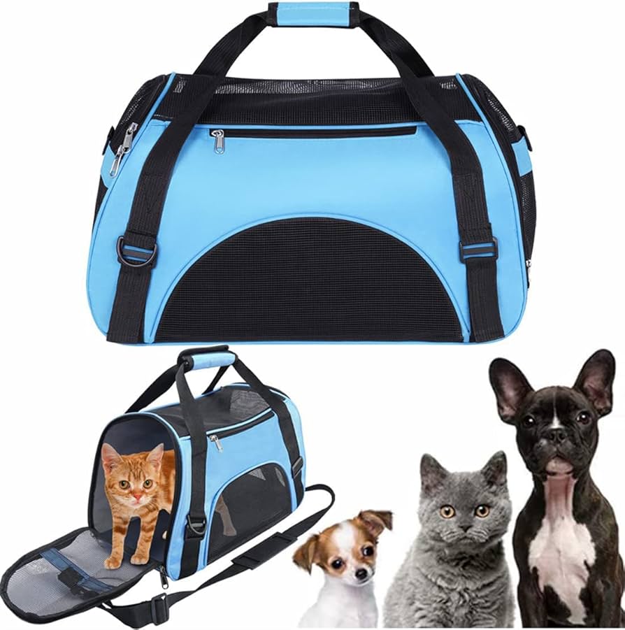 Pet Carrier Bag for Small Dogs Cats Puppies Carry Bag Pet Travel Bag  Waterproof Transport Box with Mesh Window Travel Dog Bag Travel Carrier Cat  Bag ...