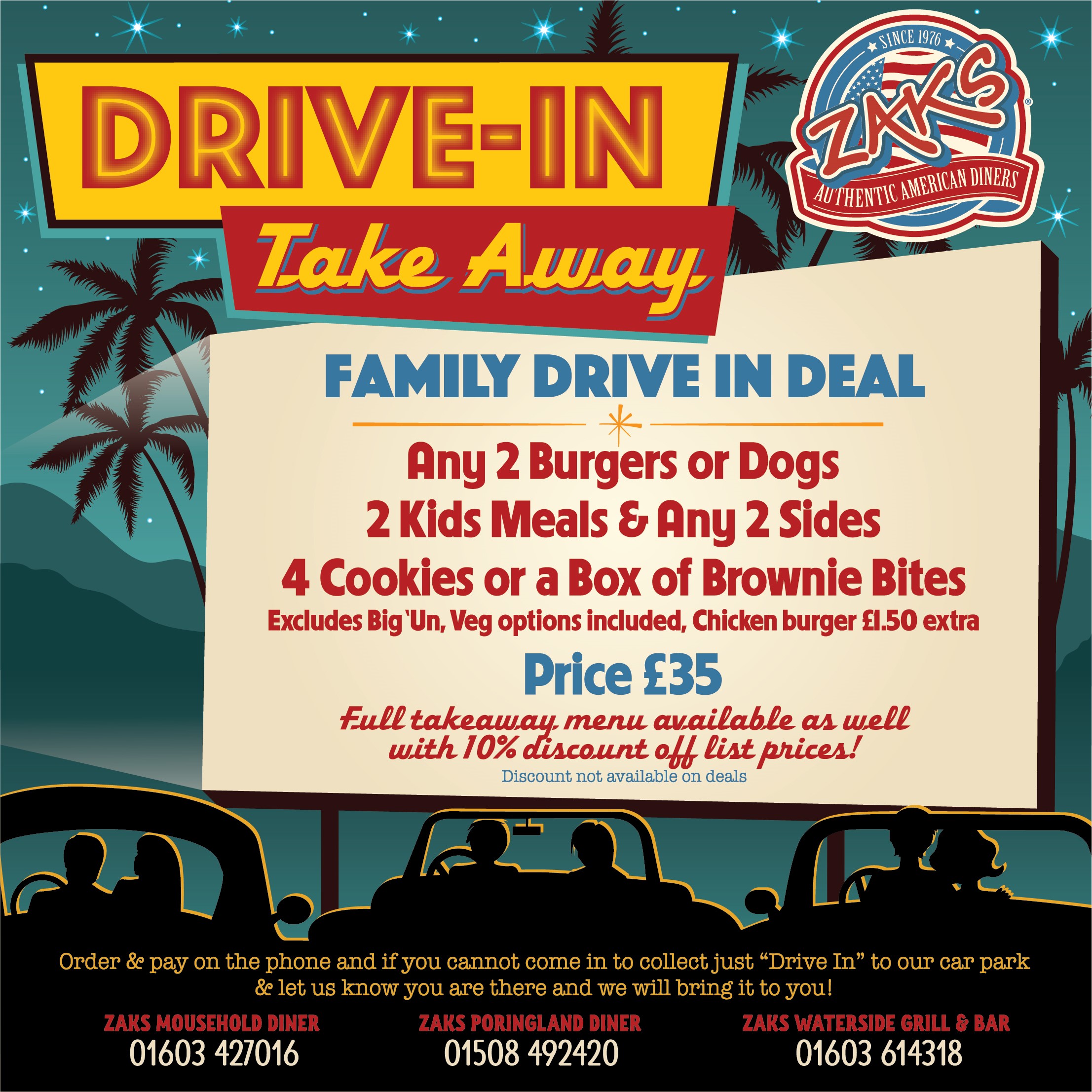 family takeaway - Zaks - Zaks