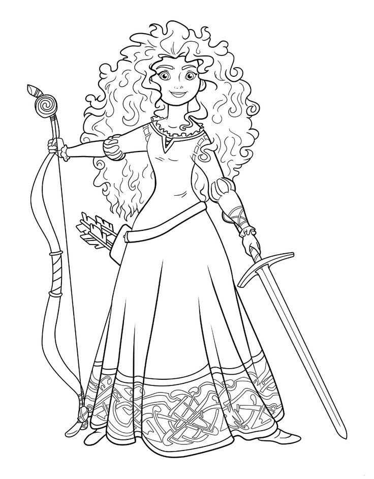disney brave printable coloring pages