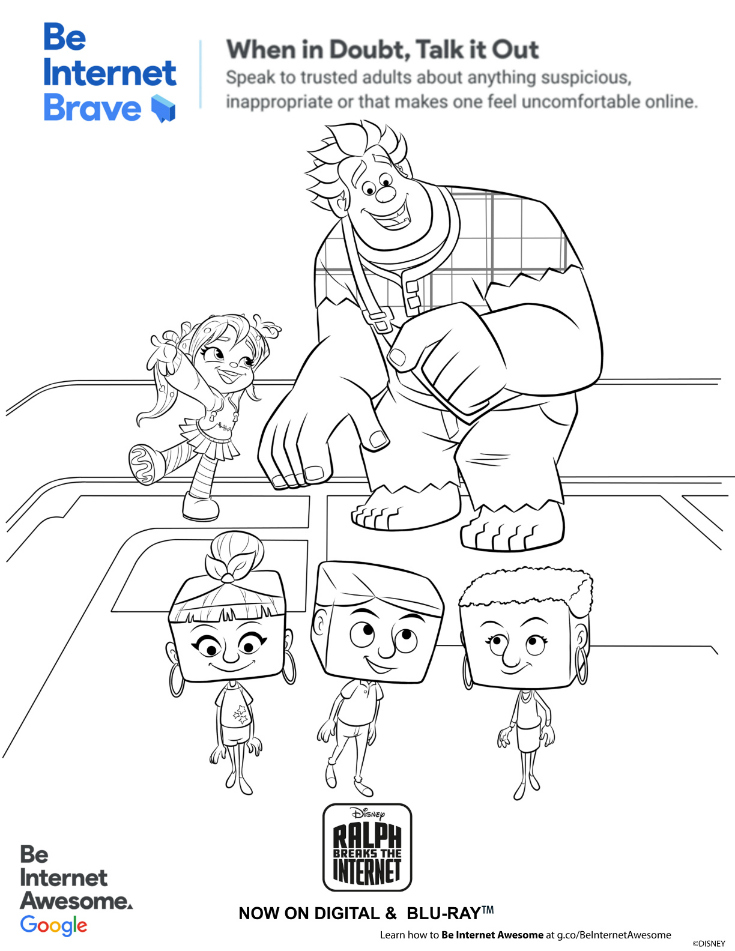 Be Brave Coloring Page from Disney - Mama Likes This