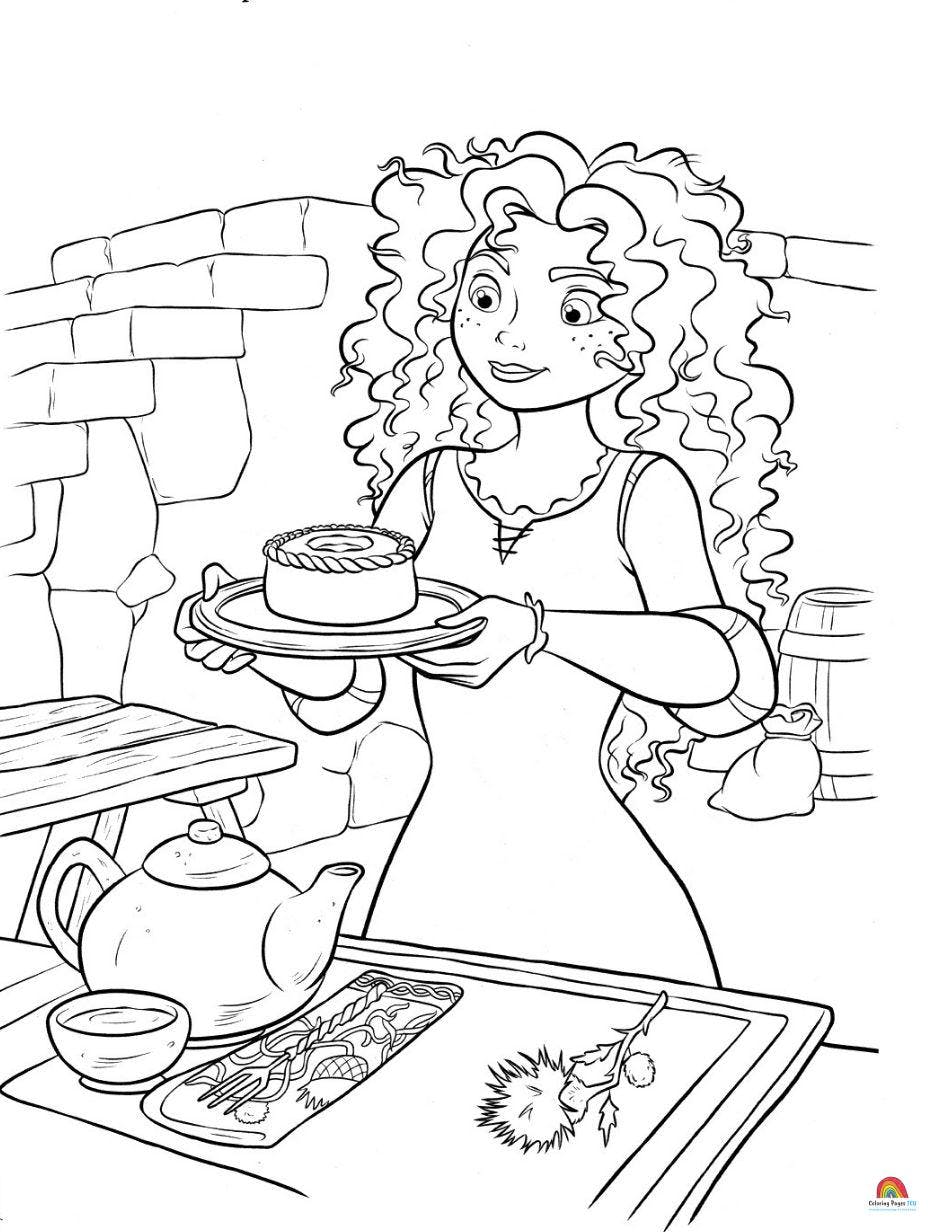 disney brave printable coloring pages
