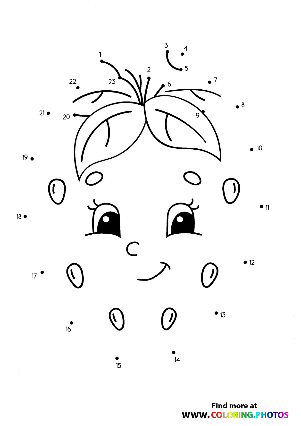 Dot to dots | Worksheets for kids | Free print, connect and color