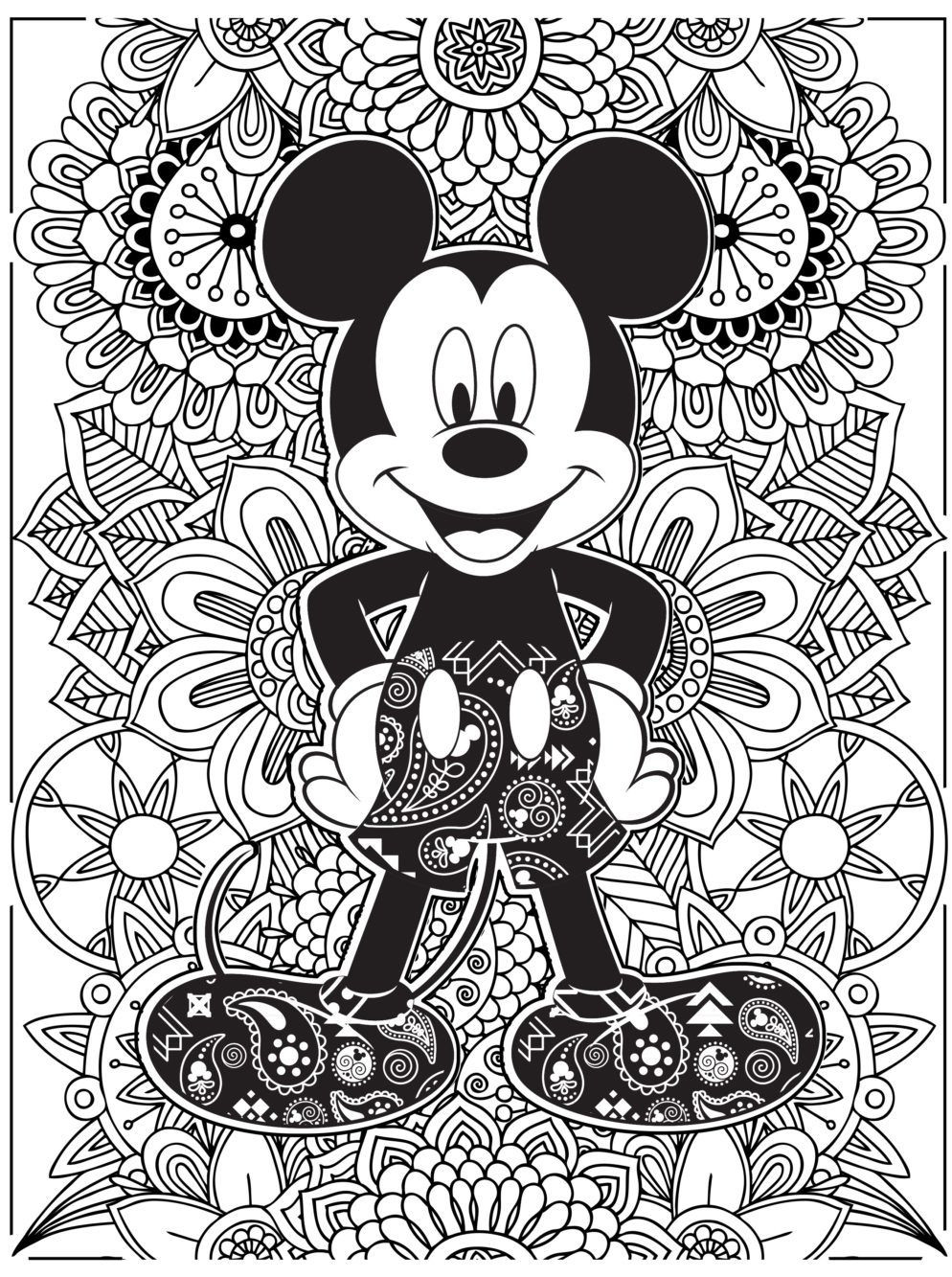 disney mandala coloring pages printable