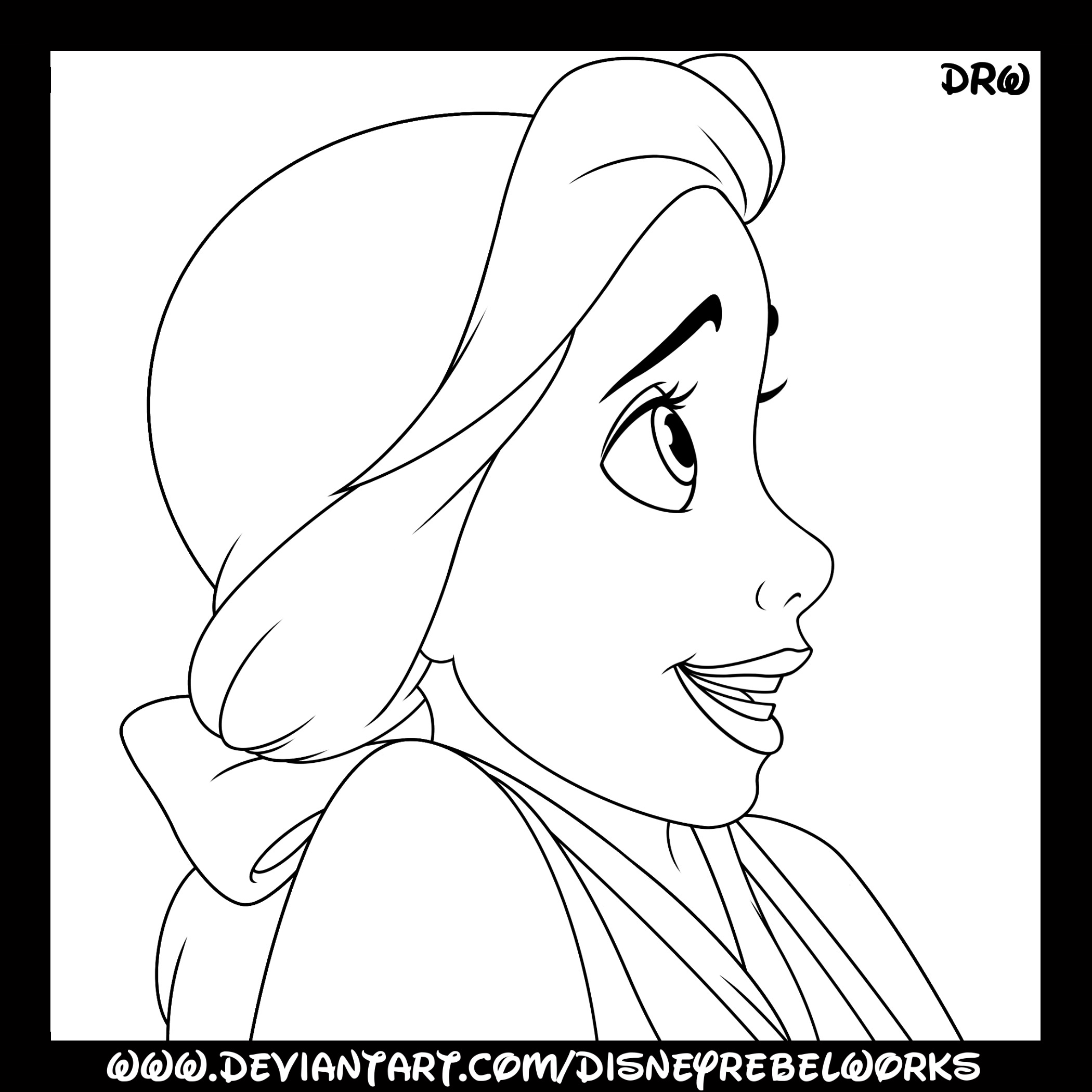 disney princess belle printable coloring pages