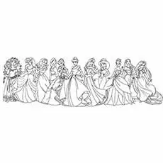 disney princess belle printable coloring pages